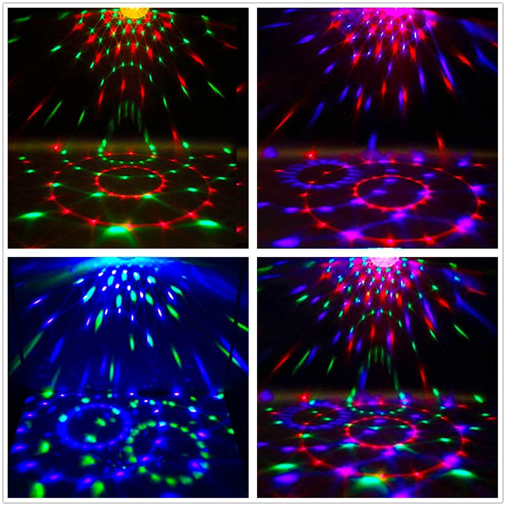 Honeycomb Sound Activated Party Disco Ball RGB Stage Light