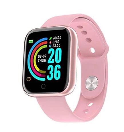 Smart Watch for Girls, Best smartwatches Men Fitness Band Heart Rate Monitoring, Valentines Fitness Pink smartwatch, Girls Daily Routine Exercise Band Heart Rate Pink